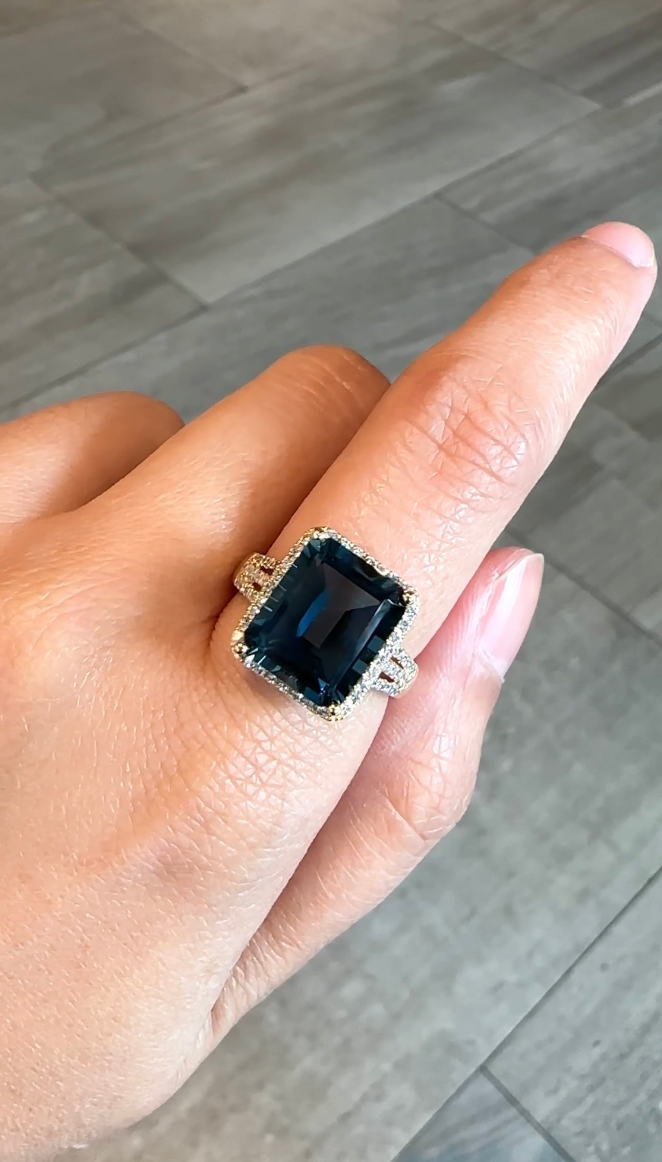 London Blue Topaz Ring
