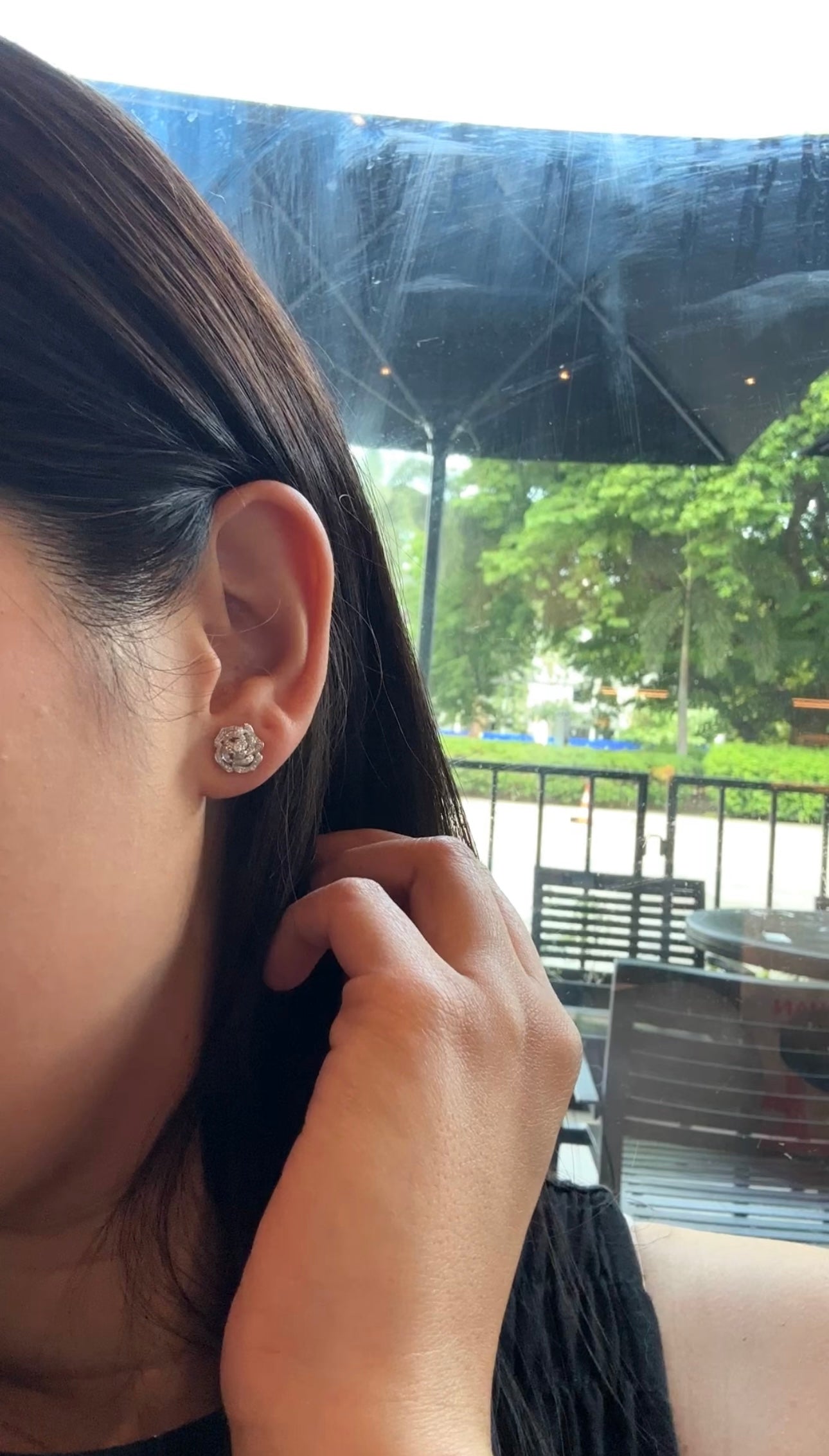 Small Camellia Earrings