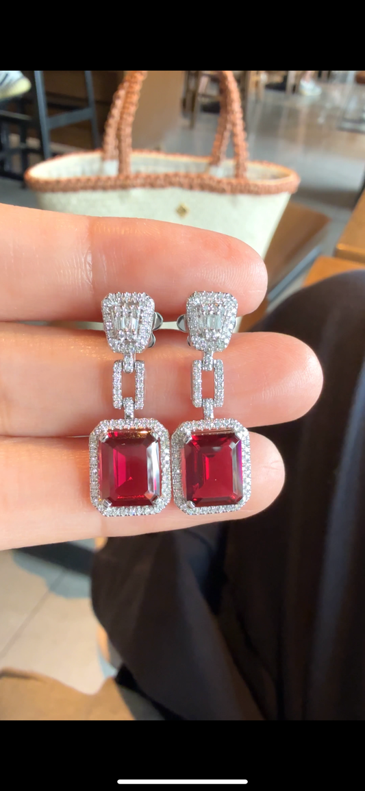 ARLISSE Ruby Dangling Earrings
