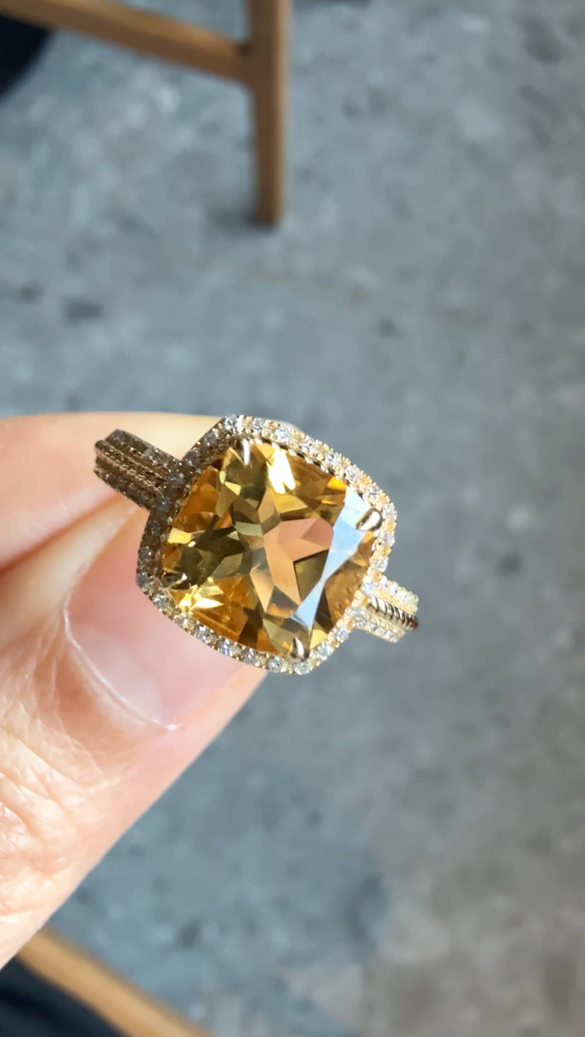 Carol Citrine Ring