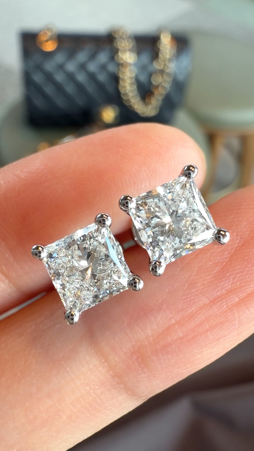 MARIE Princess-Cut Earrings