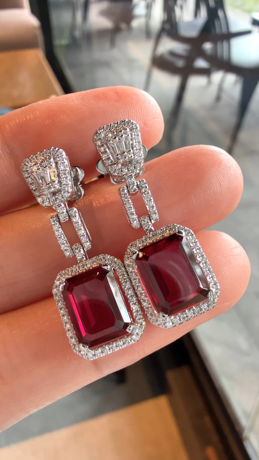 ARLISSE Ruby Dangling Earrings