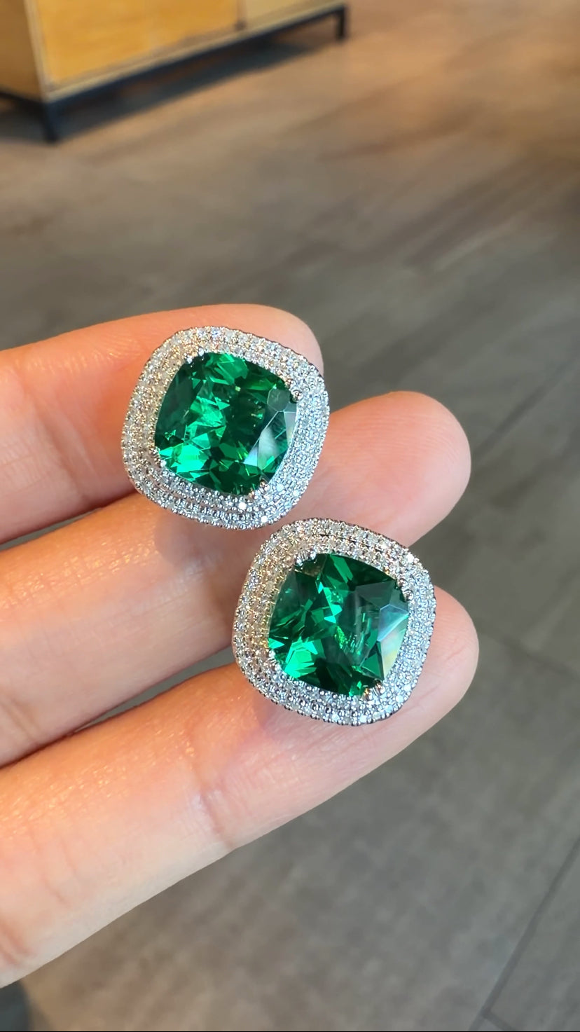 LUNETTE Emerald Cushion Ring