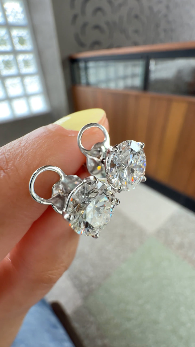 EVETTE 3-Carat Stud Earrings