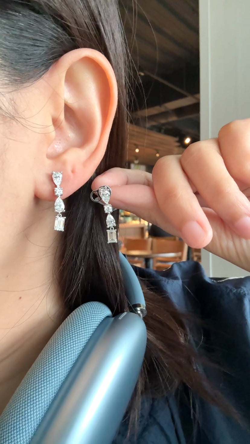 DANICA Cluster Dangling Earrings