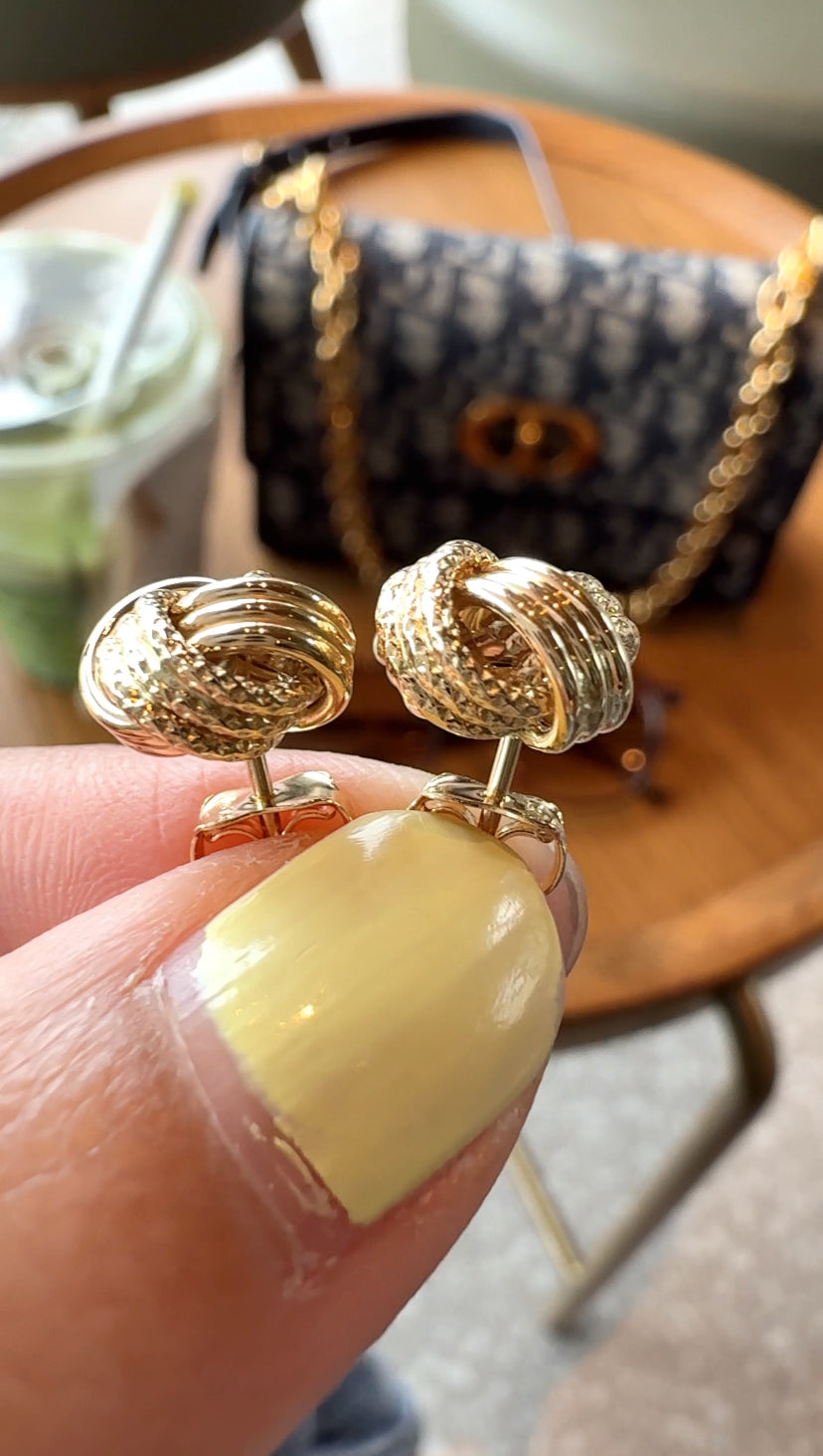 CHERIE Golden Knot Earrings