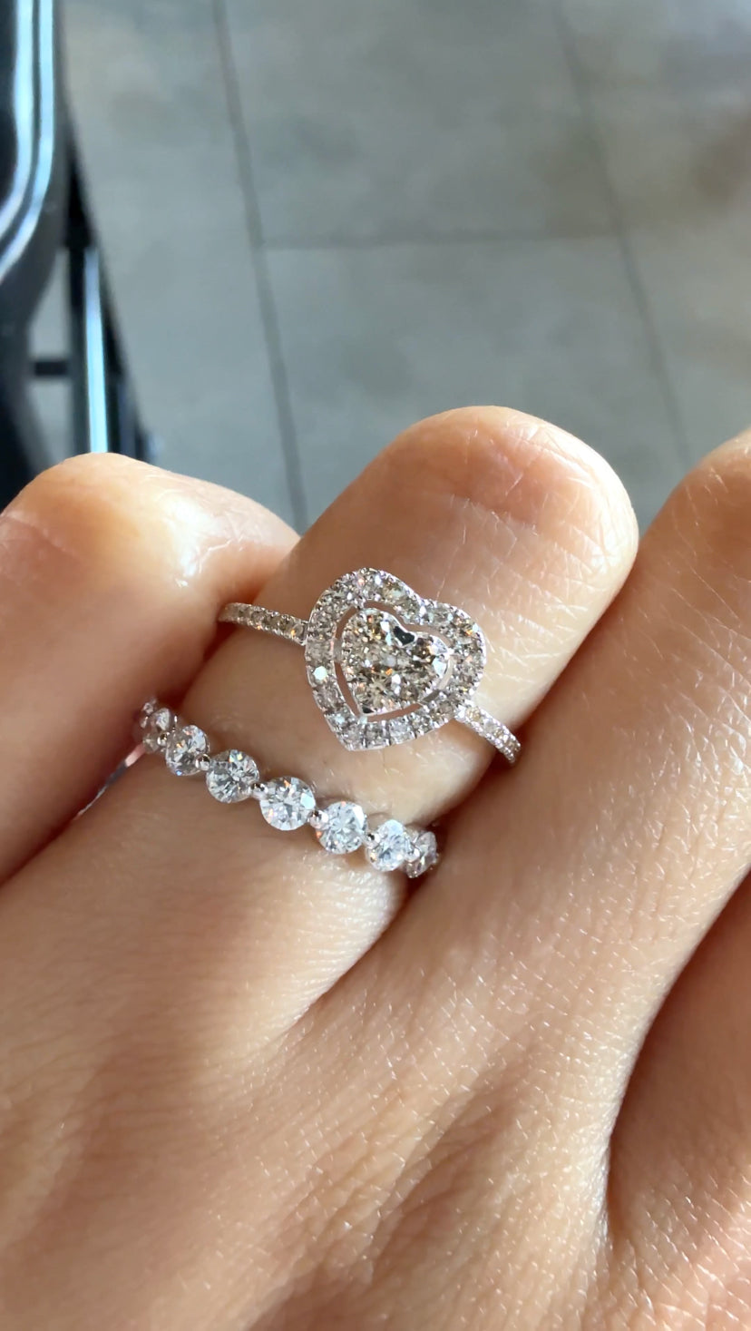 PERRIE Heart Diamond Ring