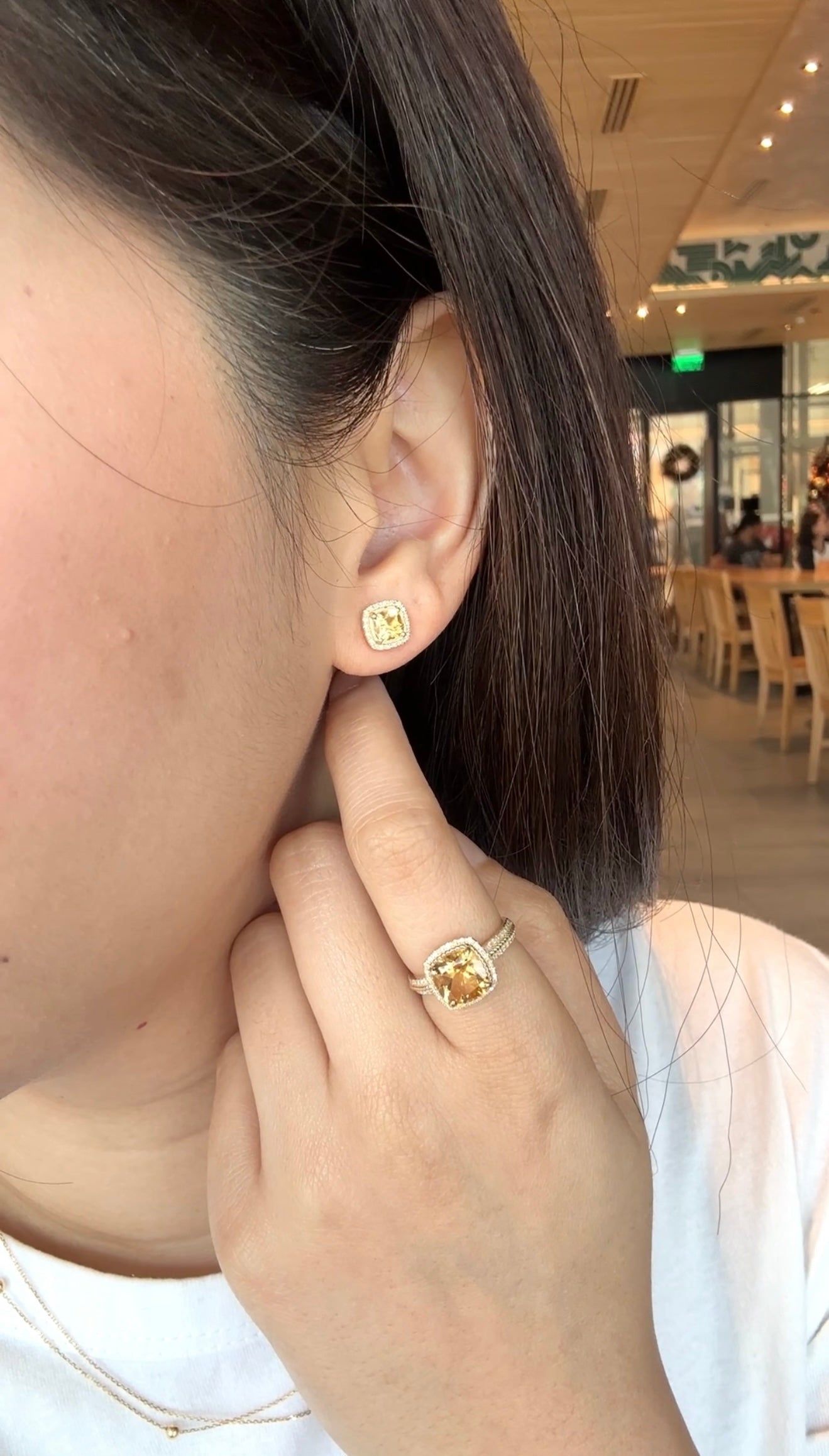 Carol Citrine Earrings