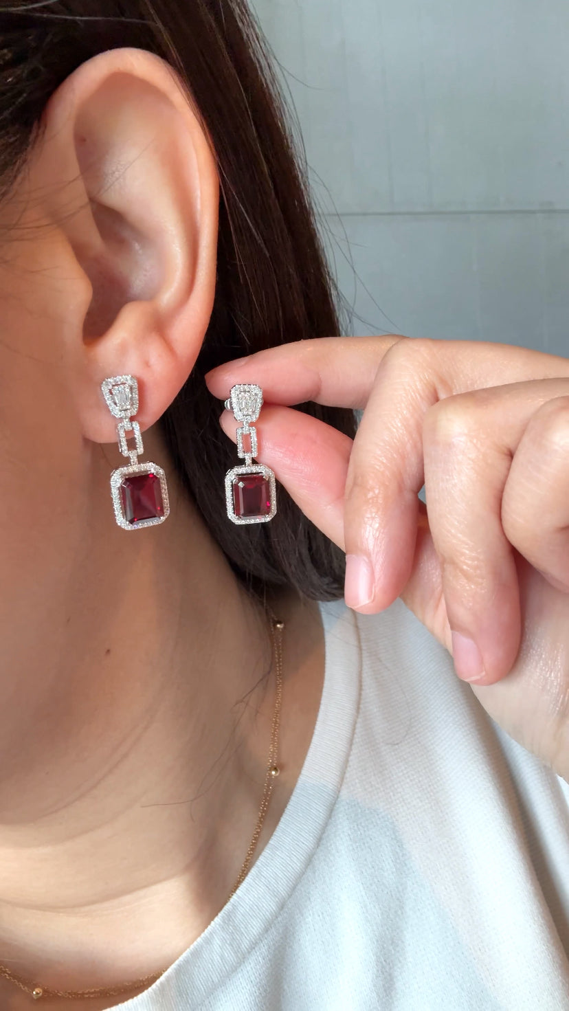 ARLISSE Ruby Dangling Earrings