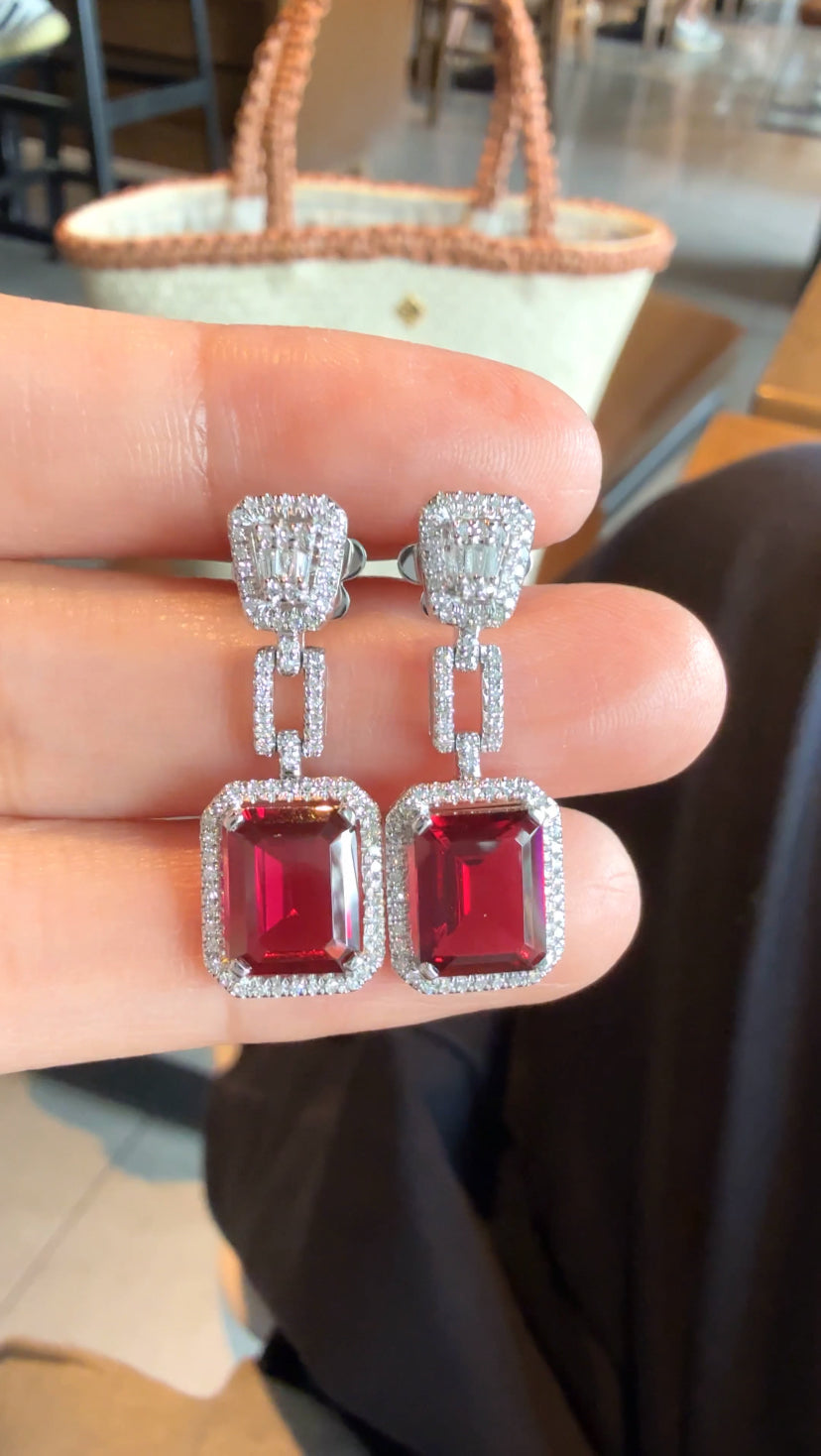 ARLISSE Ruby Dangling Earrings