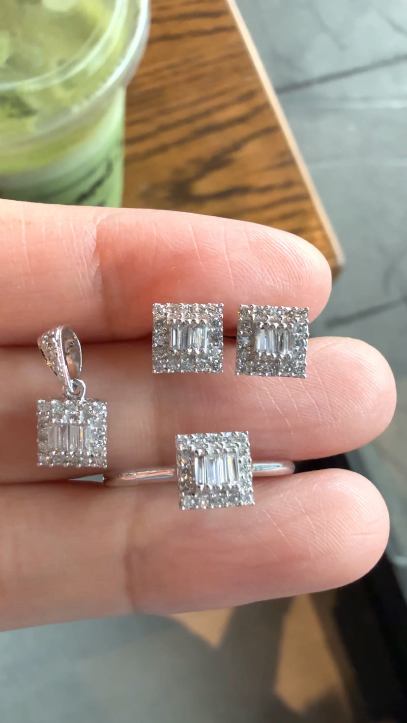 EDEN Dainty Emerald- Shaped Set