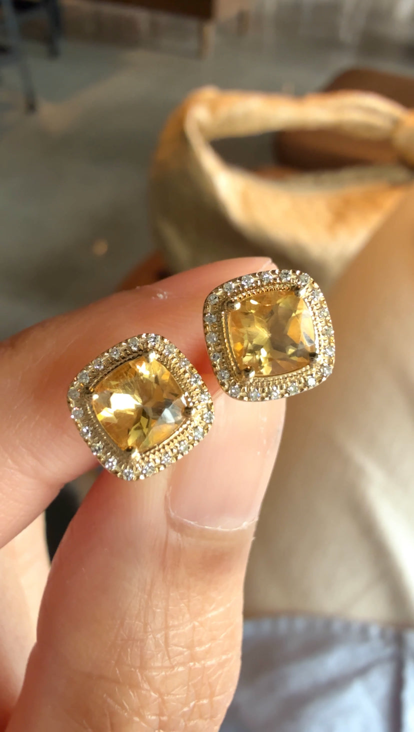 Carol Citrine Earrings