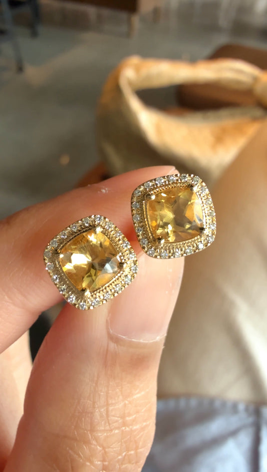 Carol Citrine Earrings