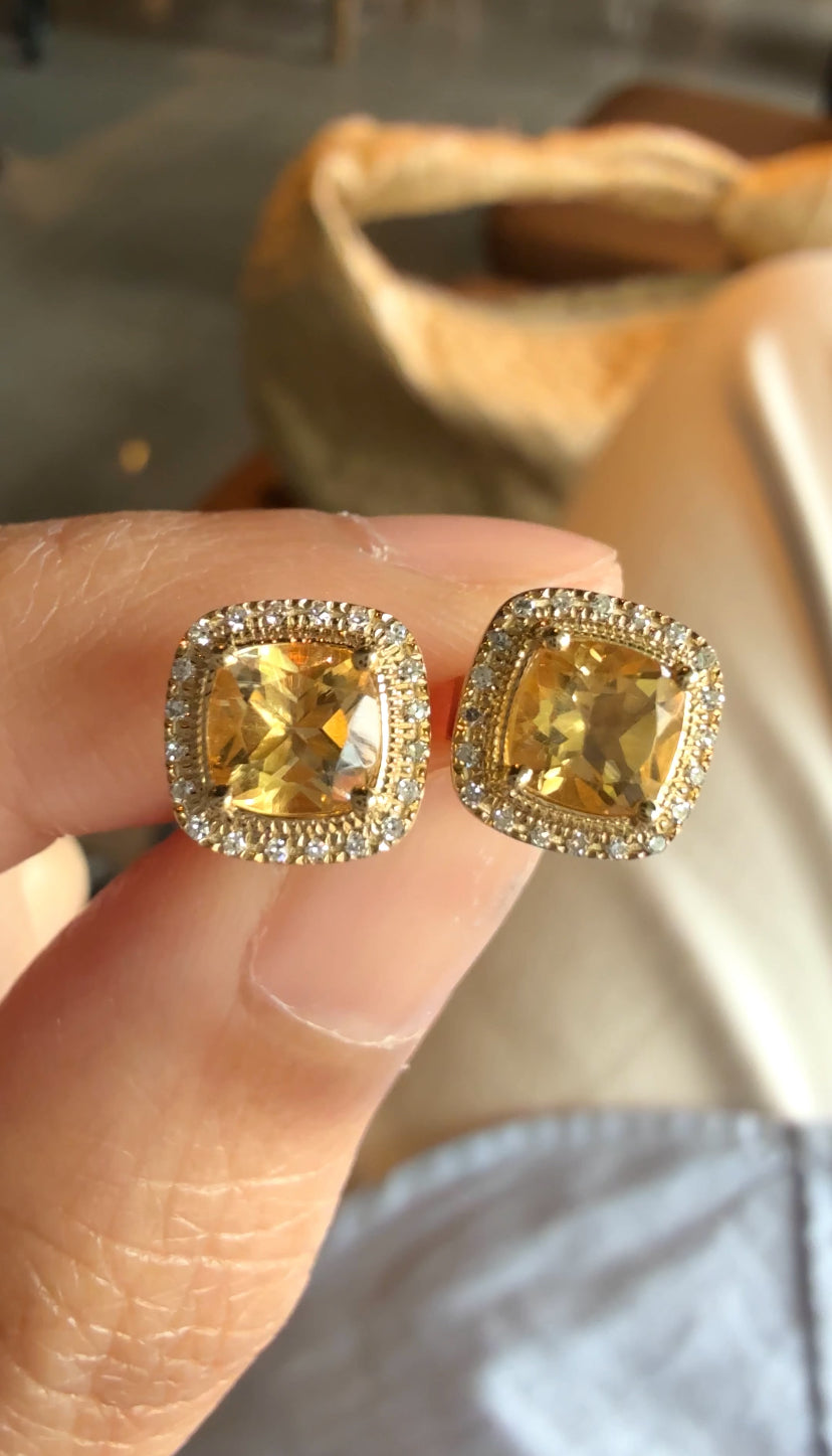 Carol Citrine Earrings