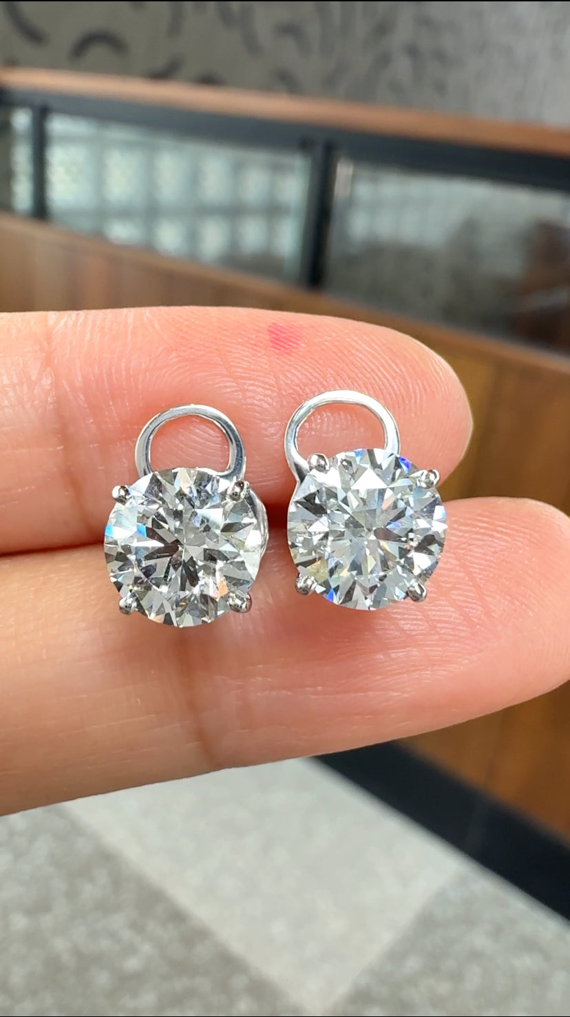 EVETTE 3-Carat Stud Earrings