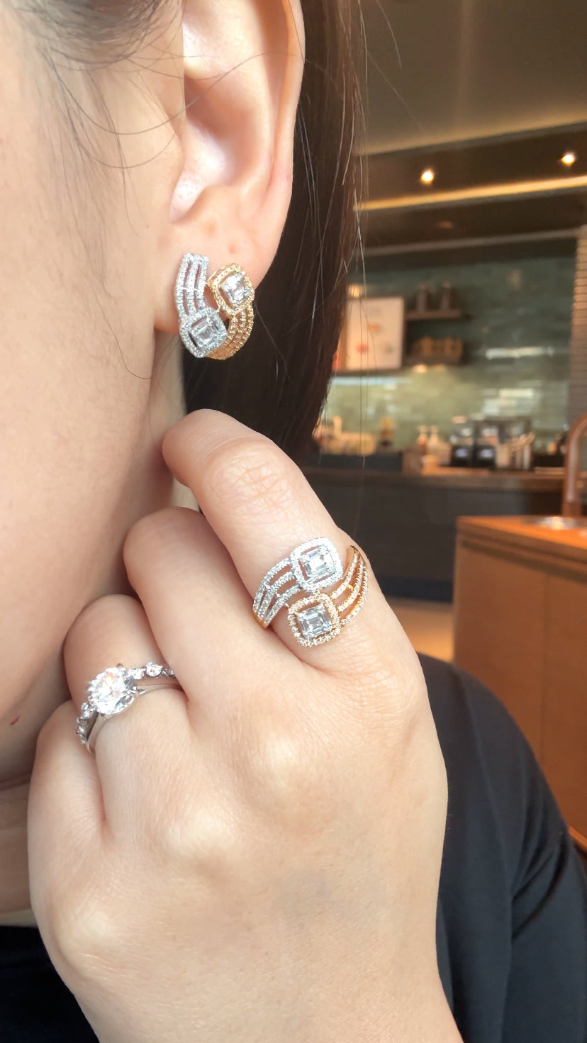 EIRA Twin Radiant Earrings