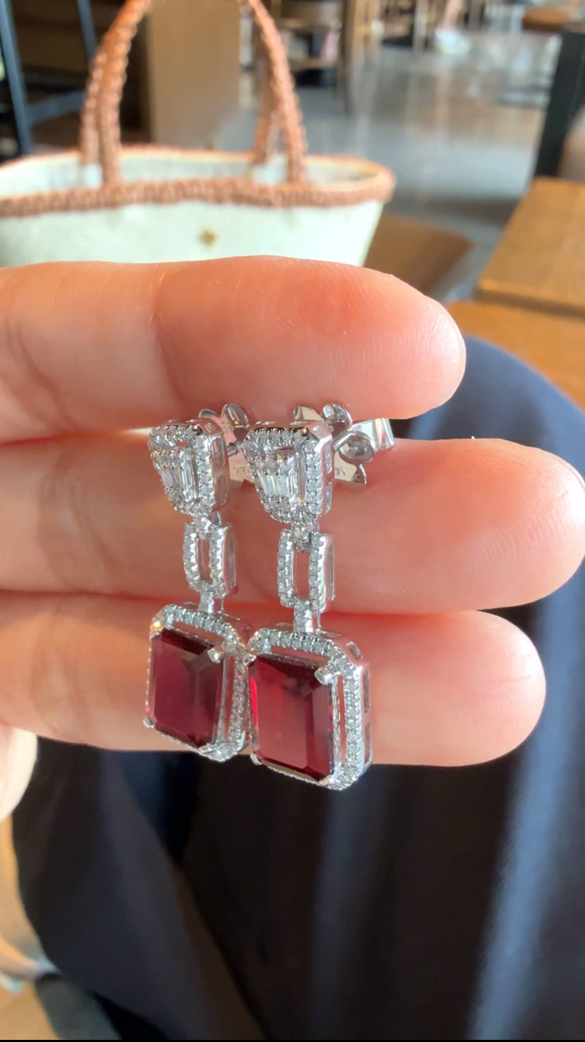 ARLISSE Ruby Dangling Earrings