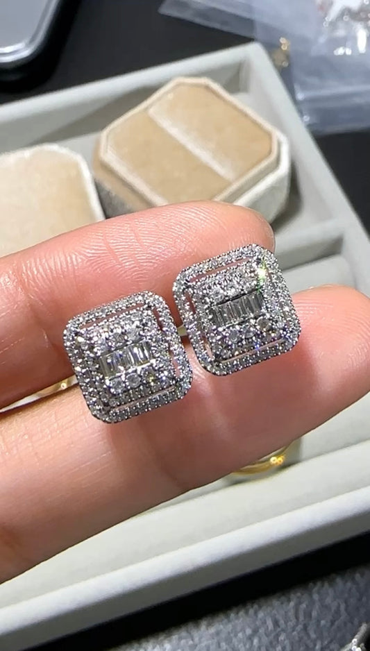 ELENA Sparkling Emerald Earrings