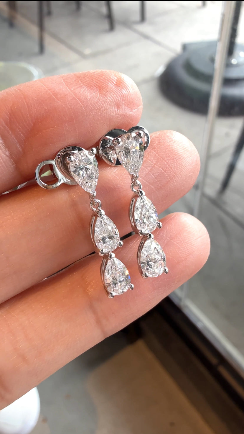 LEXIE Pear-Shaped Dangling Earrings