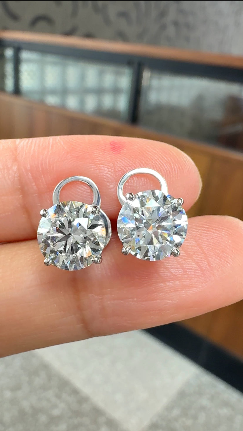 EVETTE 3-Carat Stud Earrings
