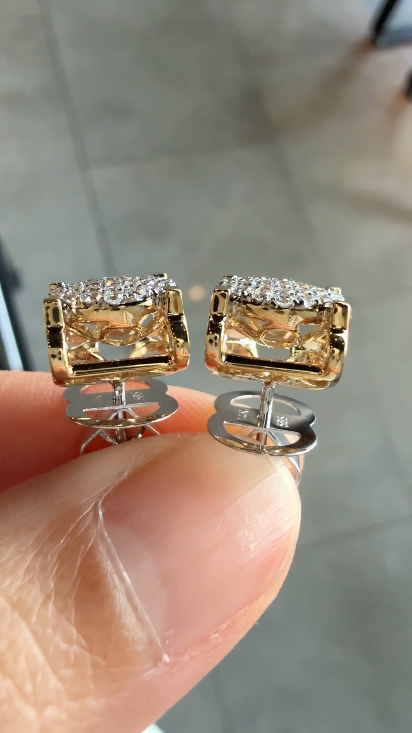 VICTORIA Luxe Square Studs