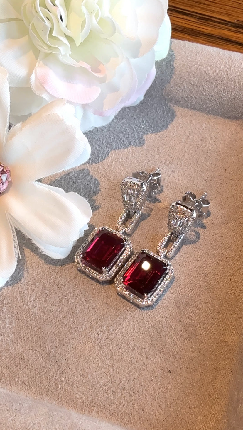 ARLISSE Ruby Dangling Earrings