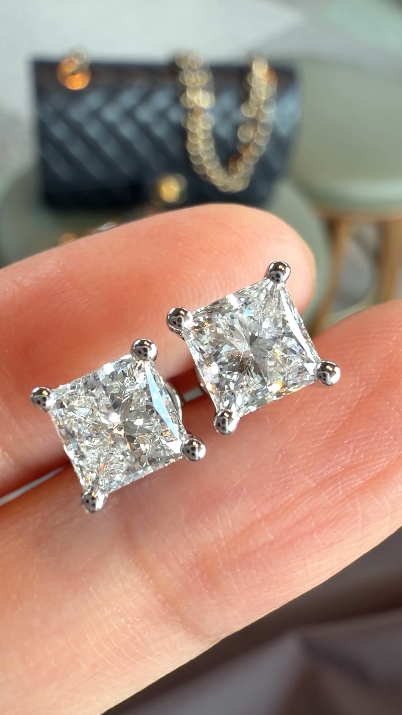 MARIE Princess-Cut Earrings