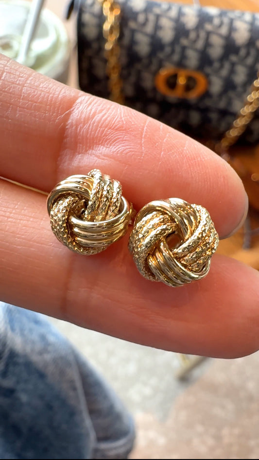 CHERIE Golden Knot Earrings