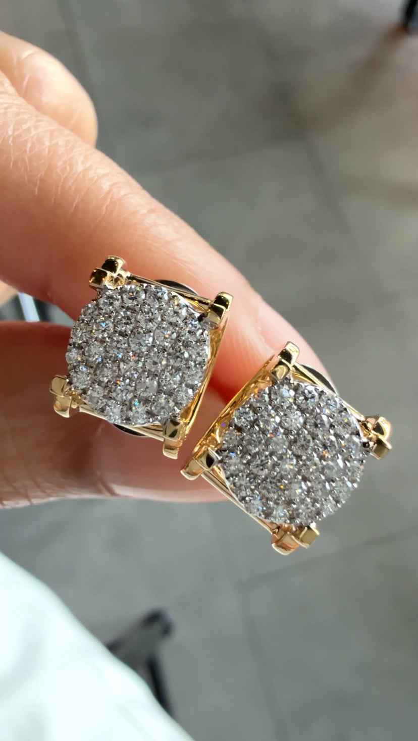 VICTORIA Luxe Square Studs