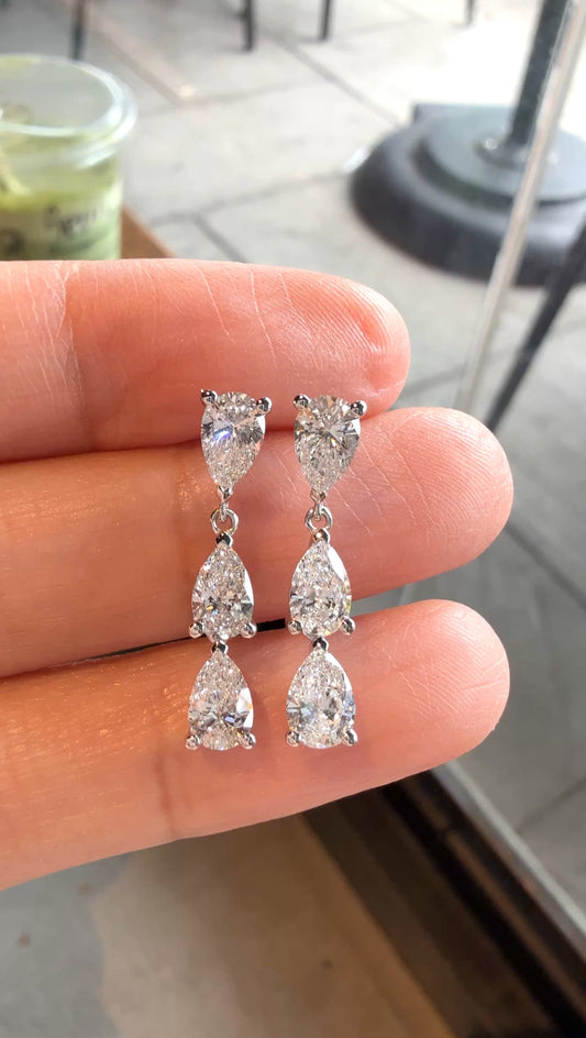 LEXIE Pear-Shaped Dangling Earrings