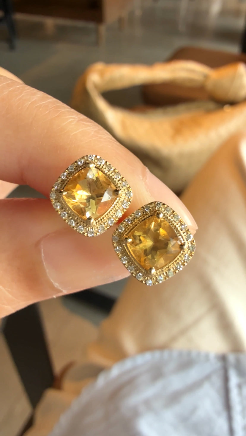 Carol Citrine Earrings
