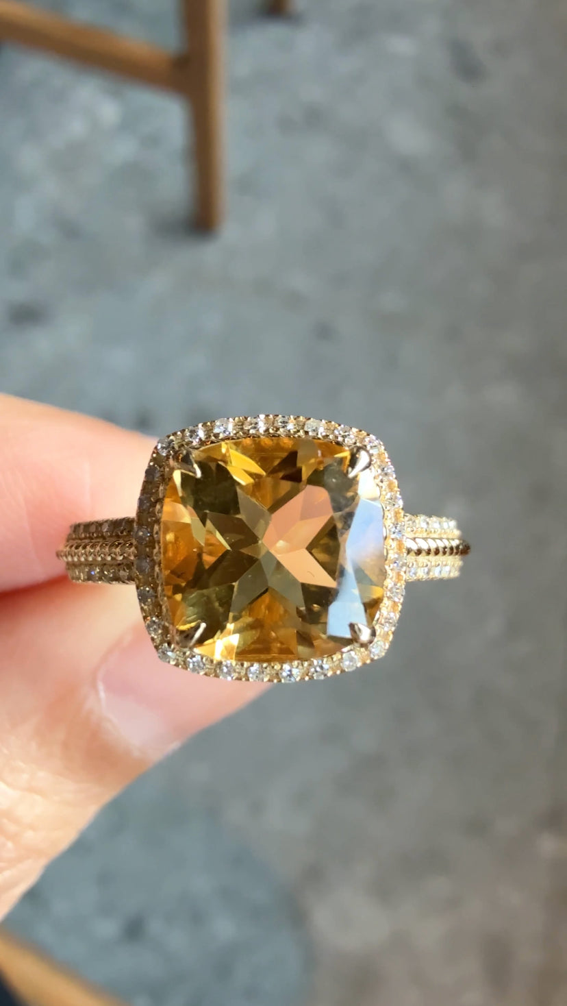 Carol Citrine Ring