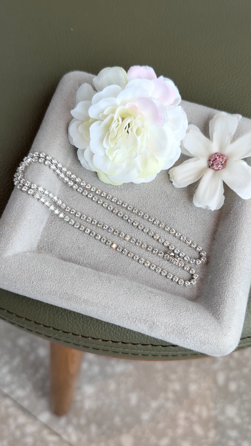 TANYA LGD Tennis Necklace (WG)