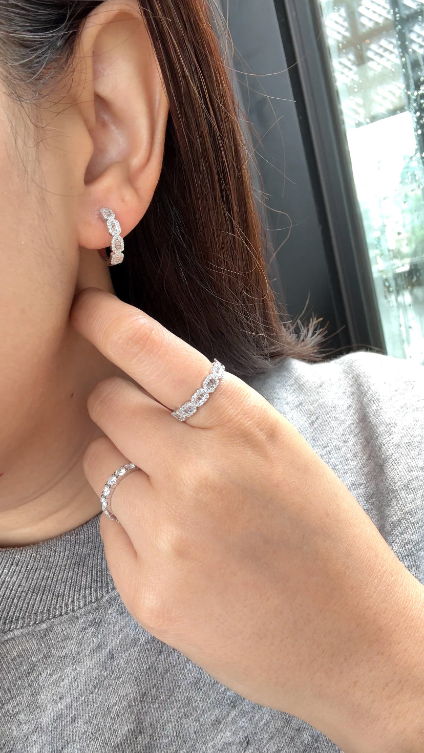 DANIELLA Dainty Emerald Set