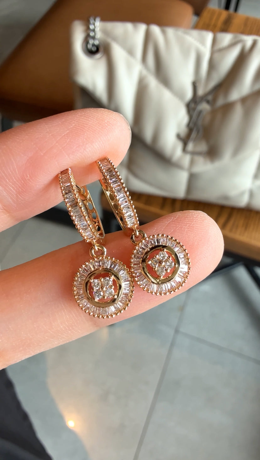 BELICIA Diamond Dangling Earrings