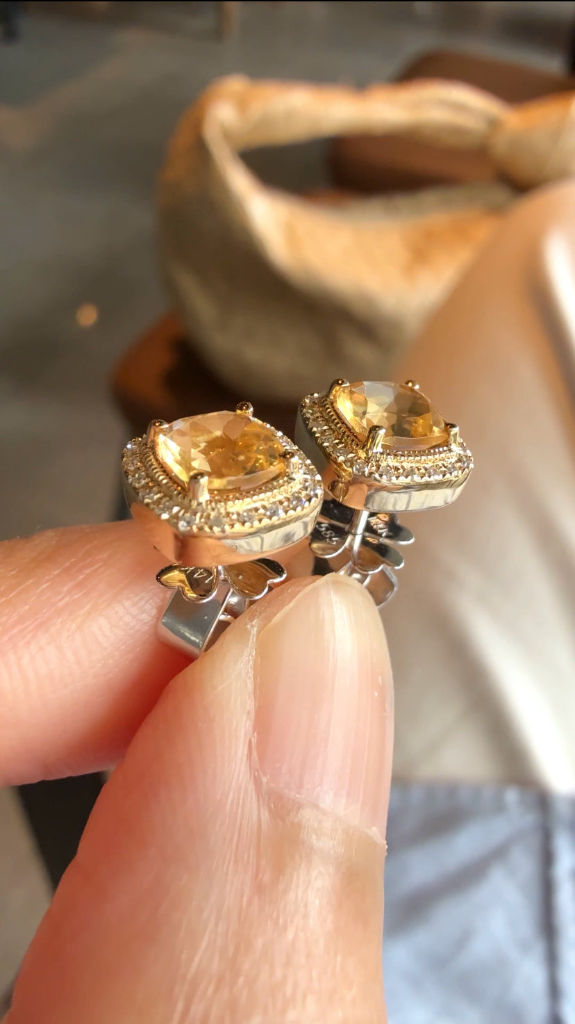 Carol Citrine Earrings