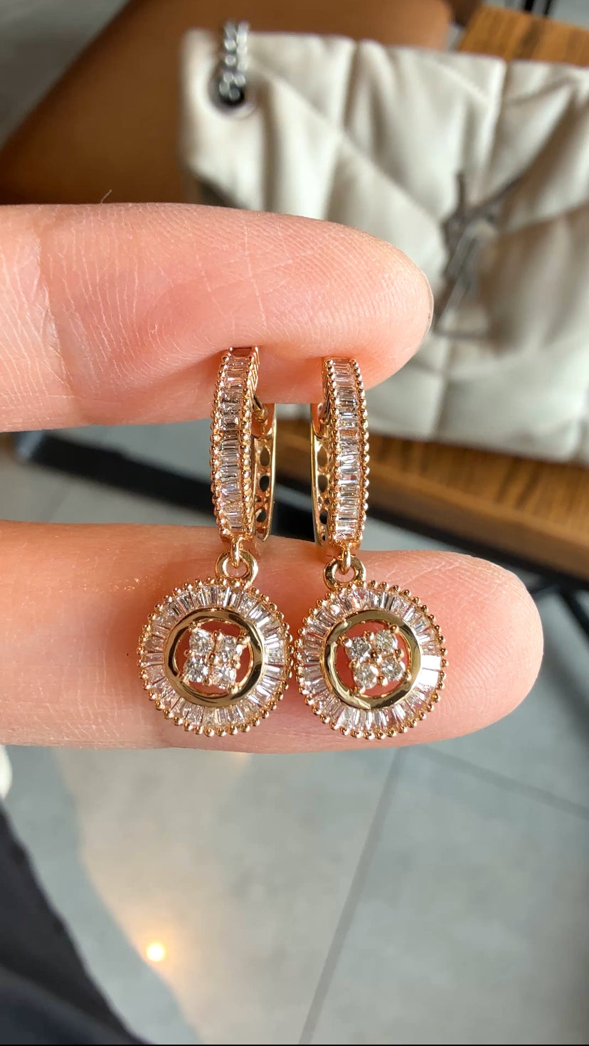 BELICIA Diamond Dangling Earrings