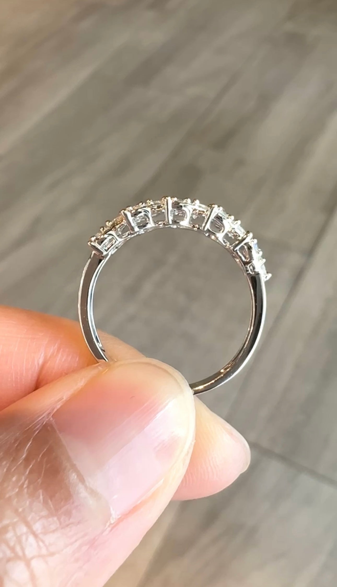 KALILA Heart Half Eternity Ring