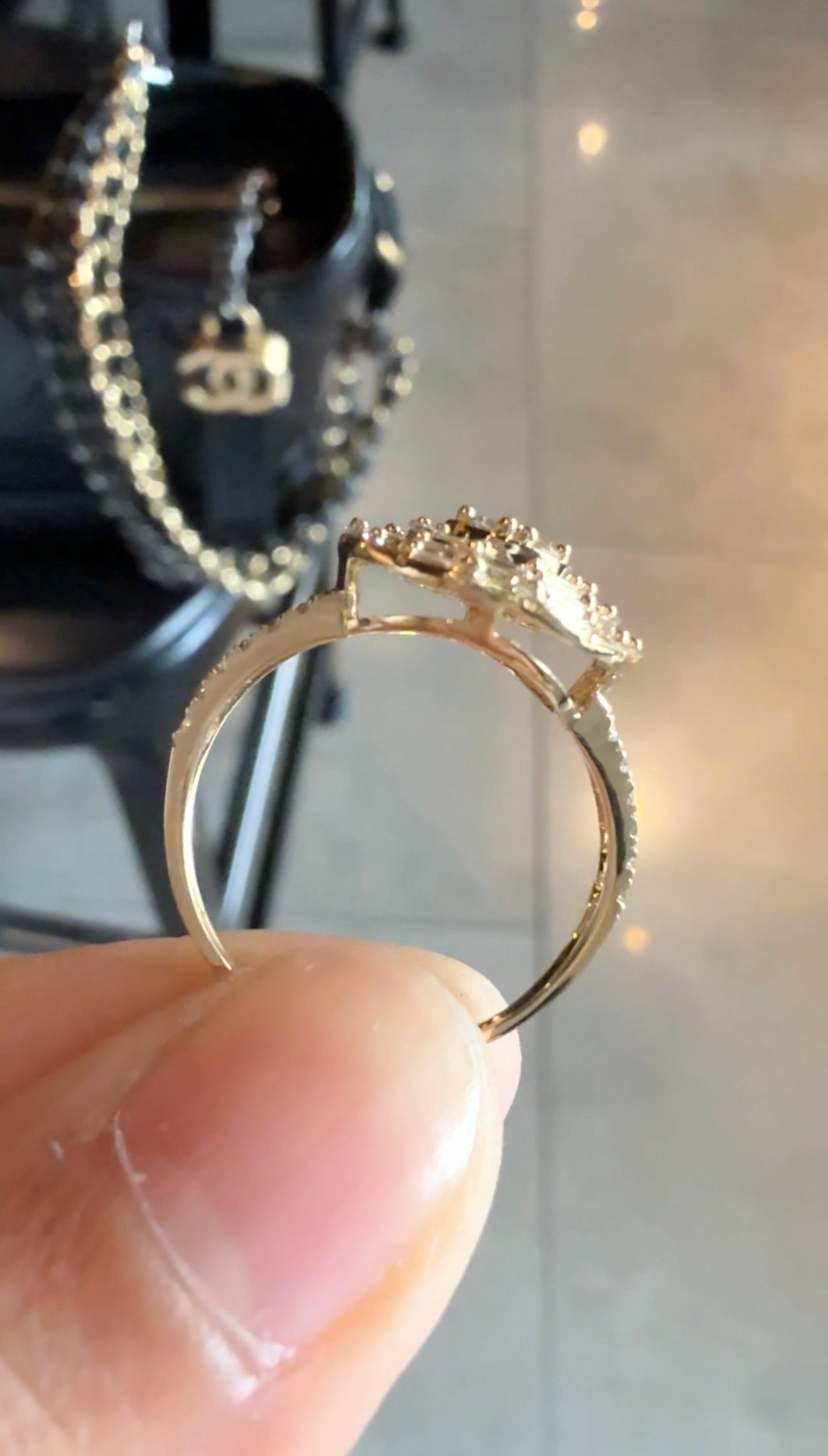 Olive Statement Ring