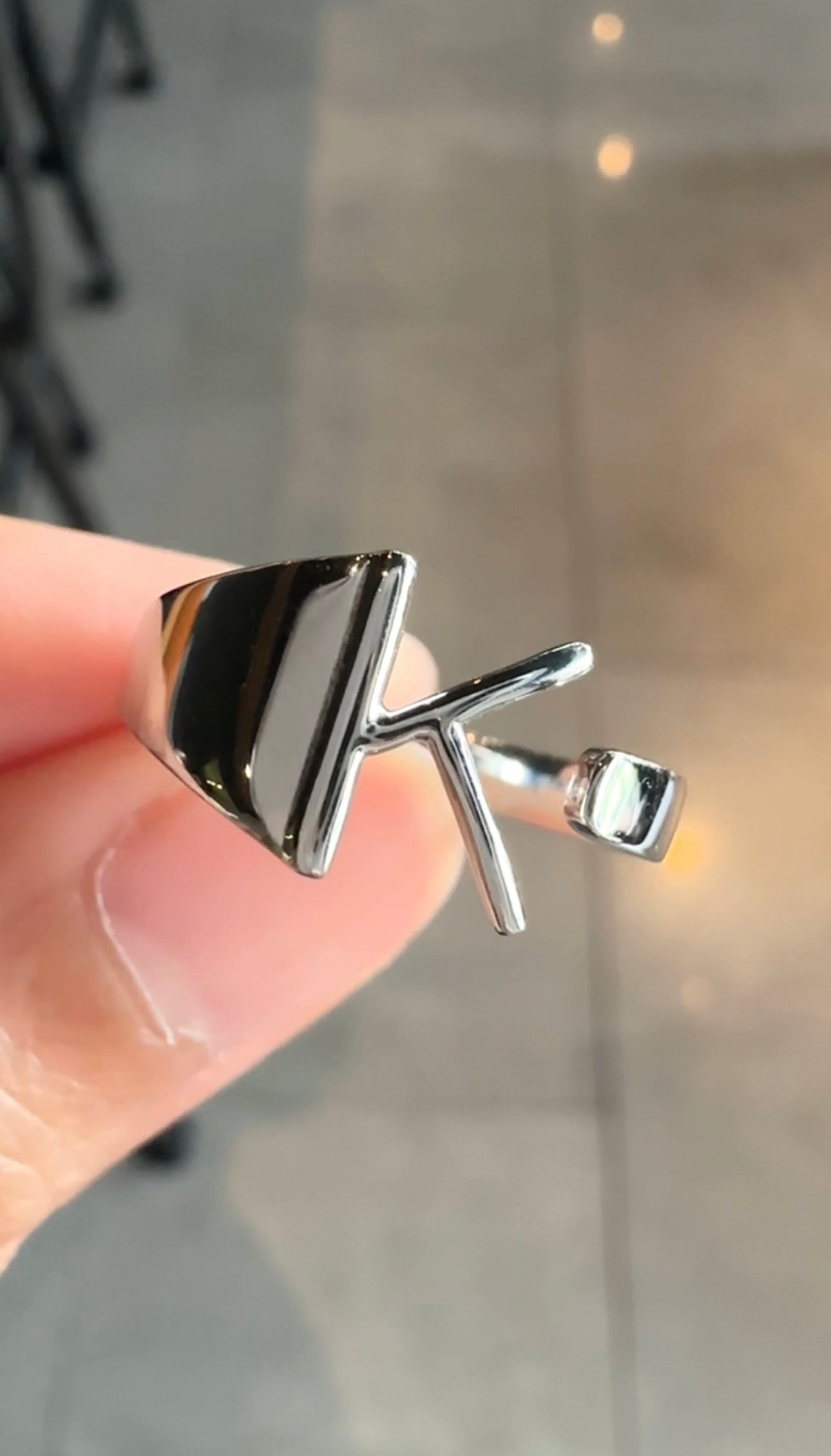 Letter K Ring Piper