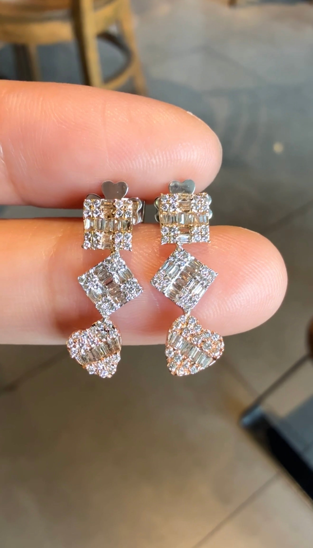 Katy Tricolor Earrings