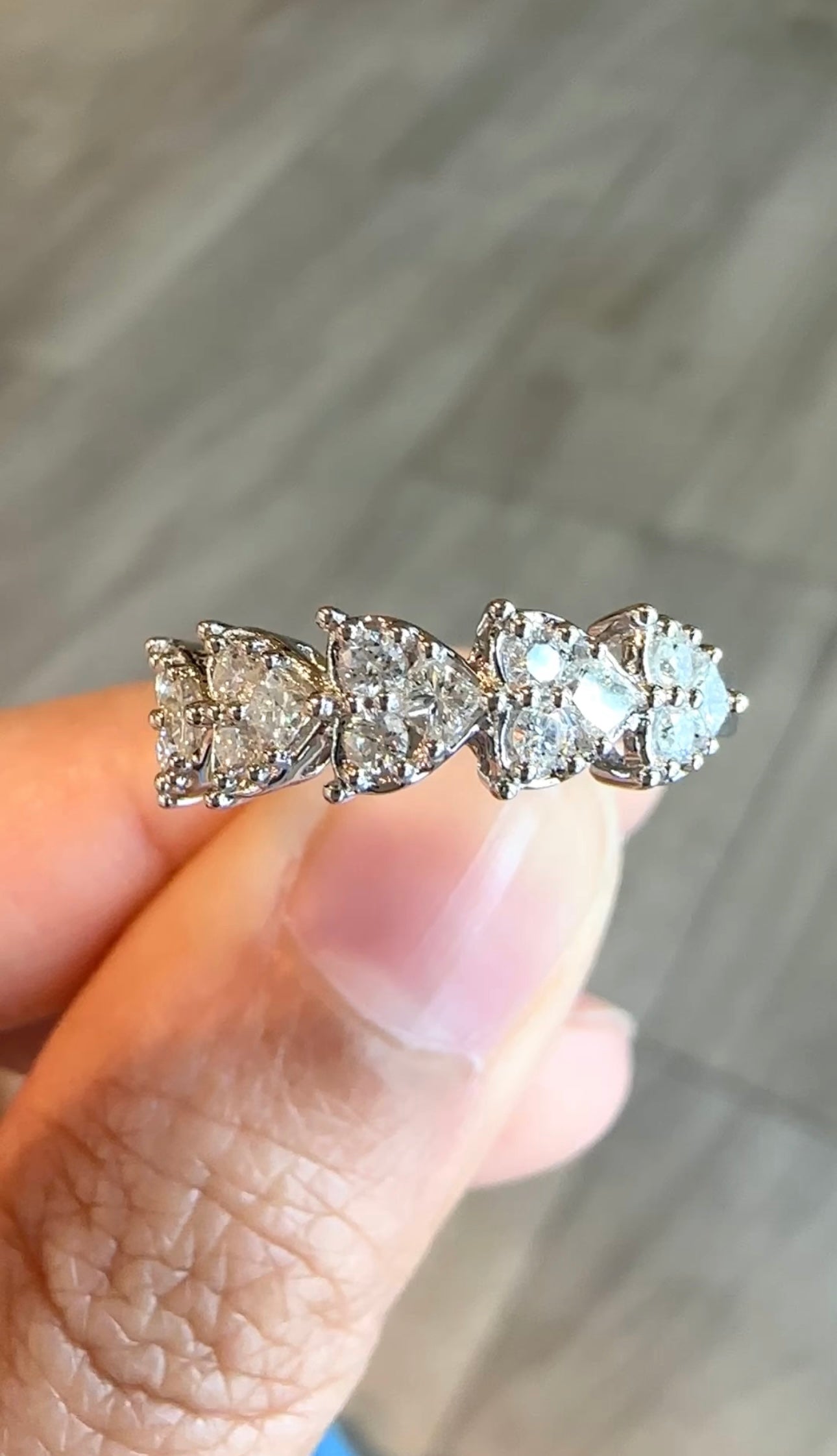KALILA Heart Half Eternity Ring