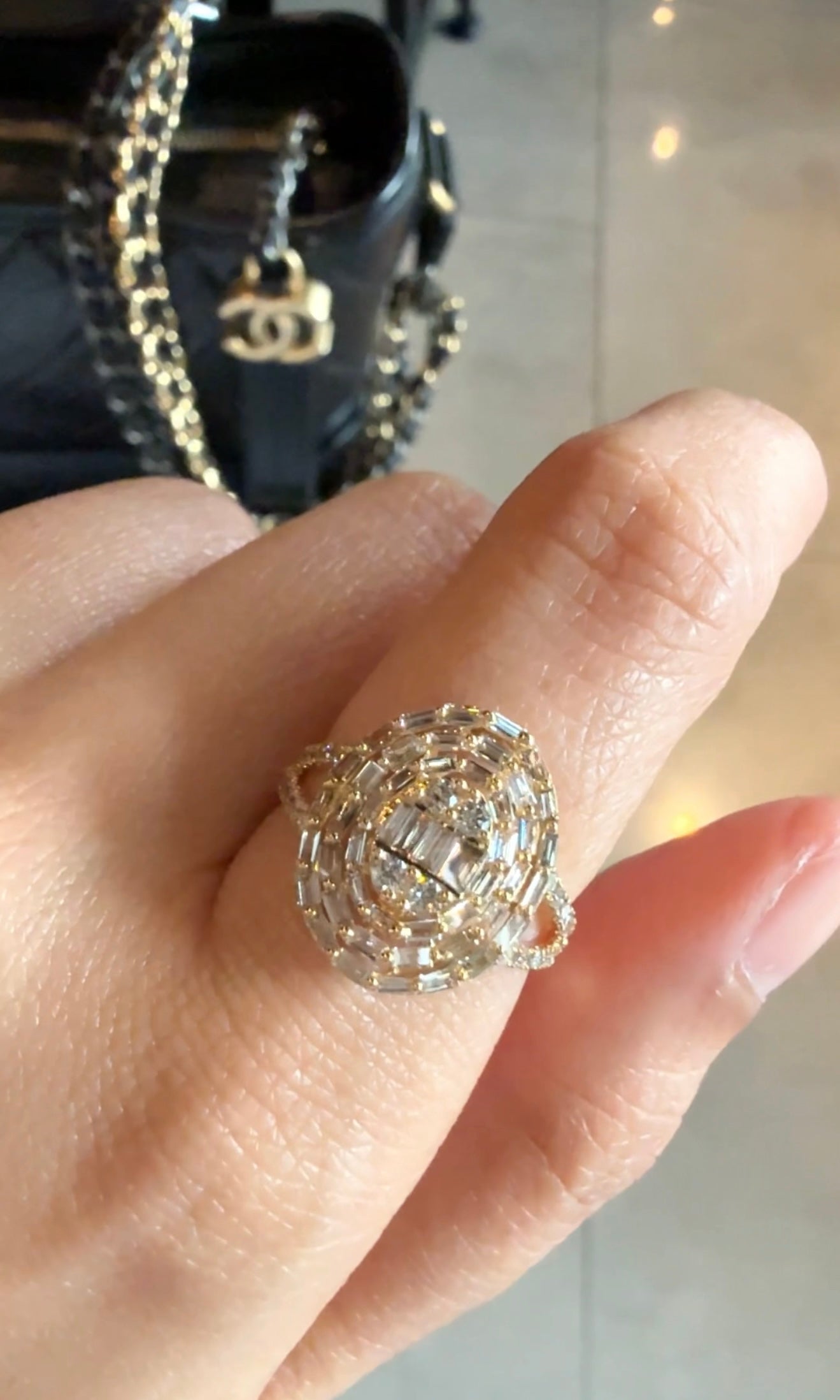 Olive Statement Ring