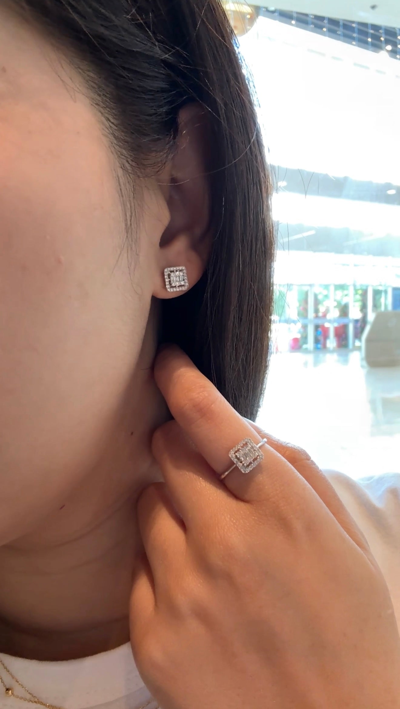 Sasha Square Earrings