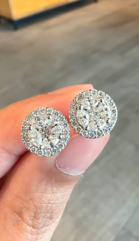 Mia Illusion Stud Earrings