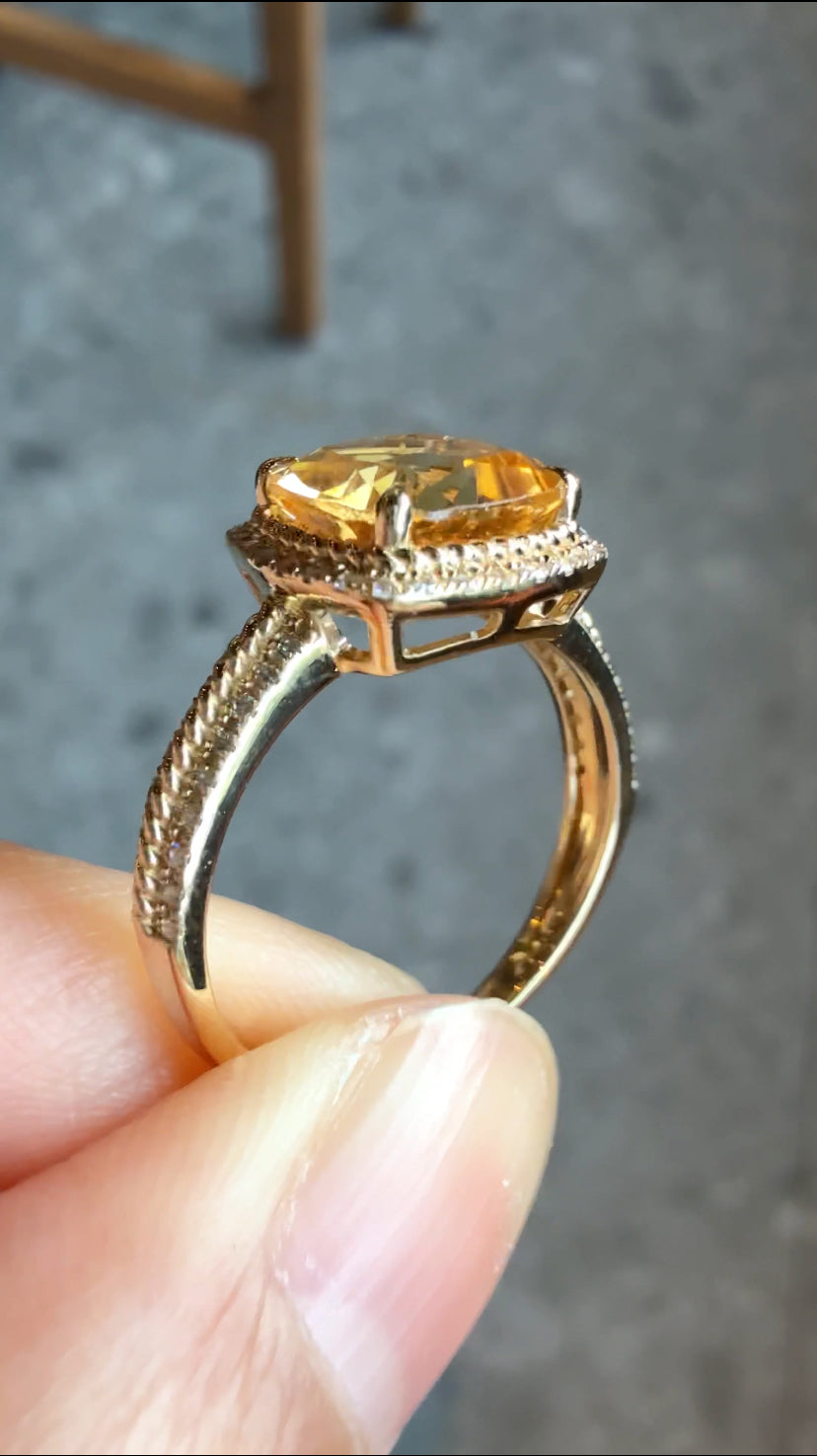 Carol Citrine Ring