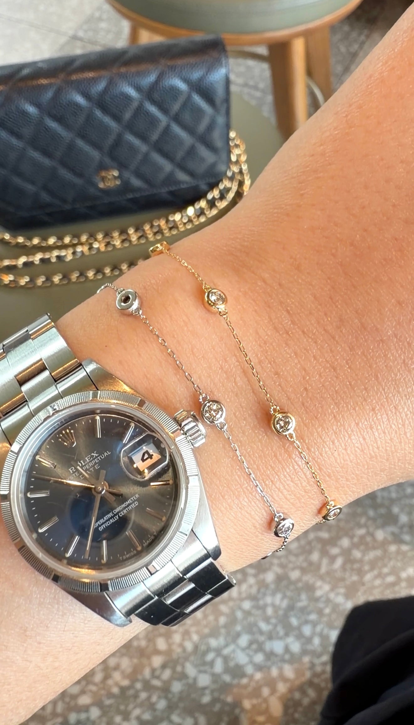 Zia Platinum Station Bracelet