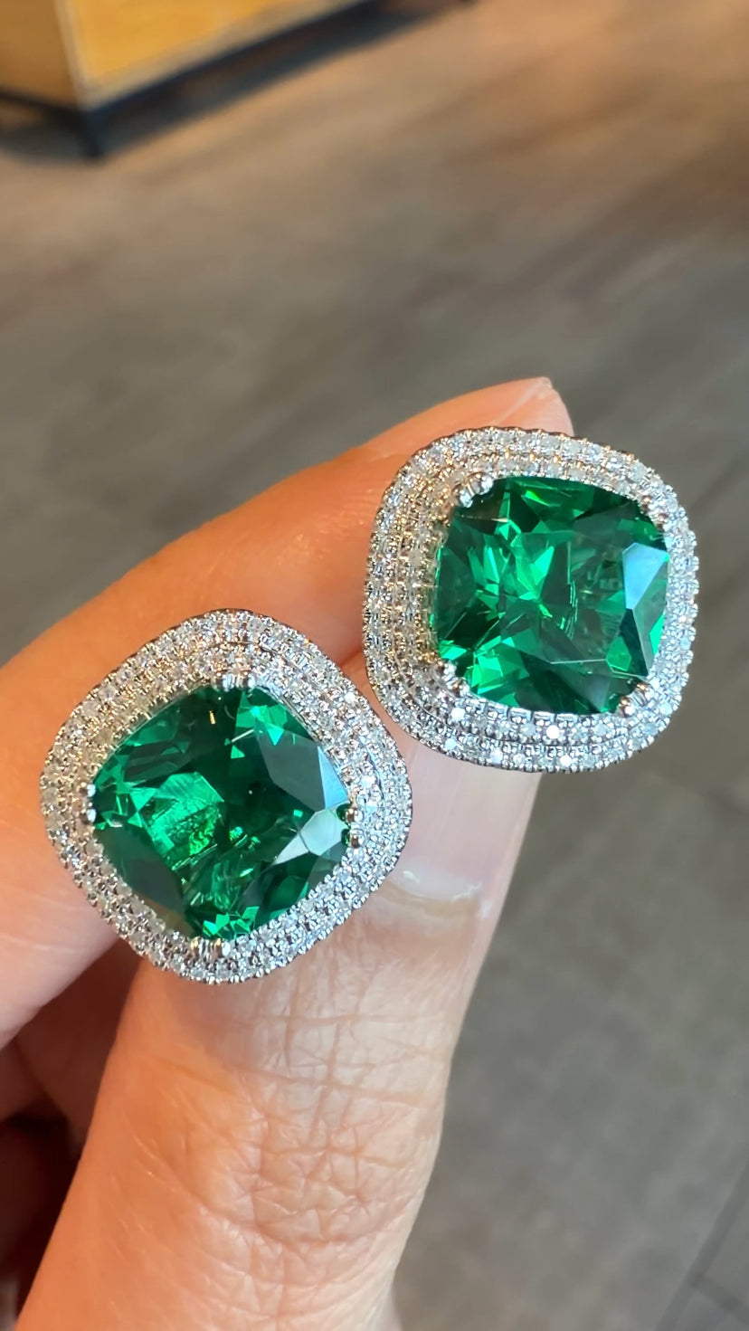 LUNETTE Emerald Cushion Ring