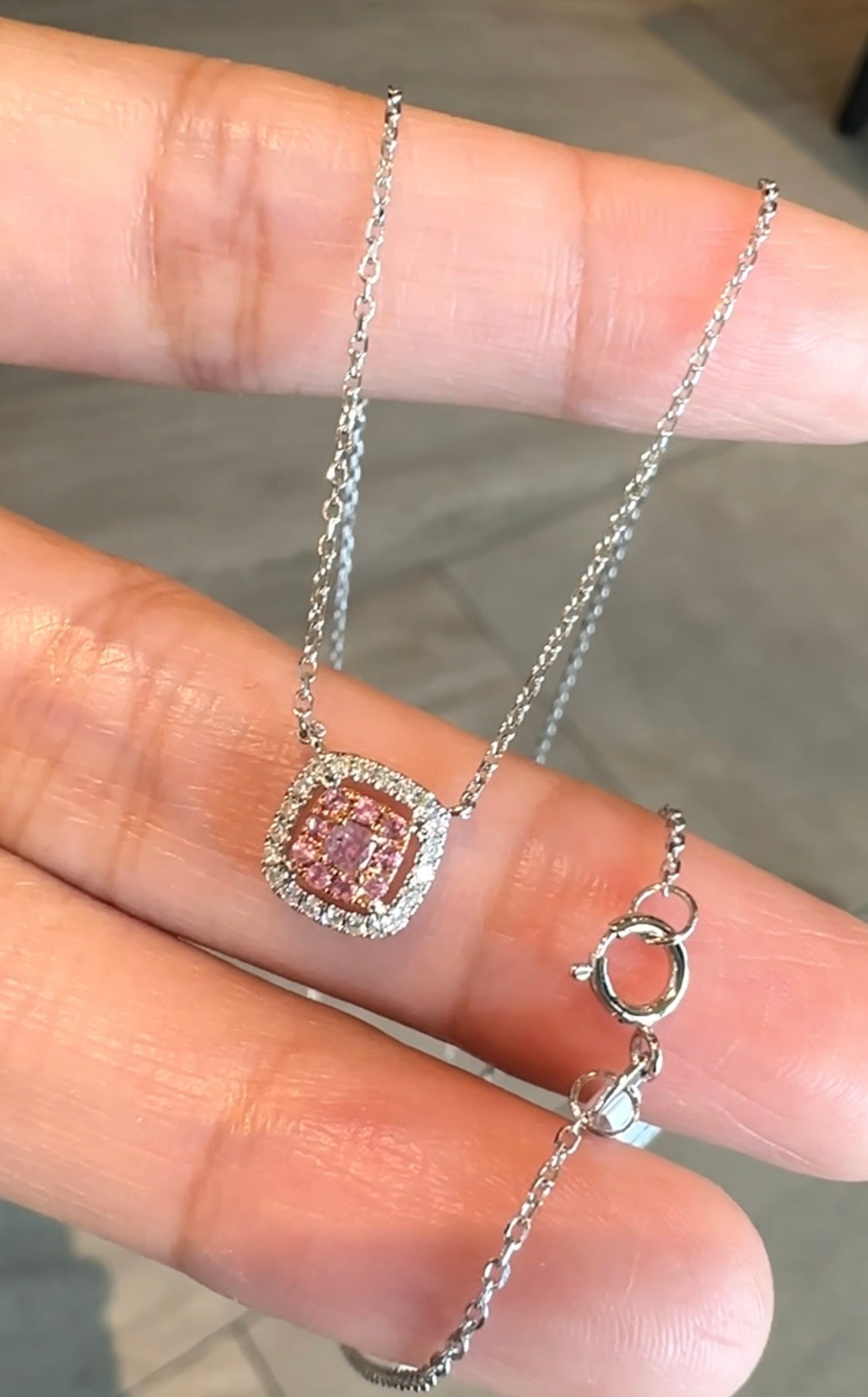 Kate Pink Dia Necklace