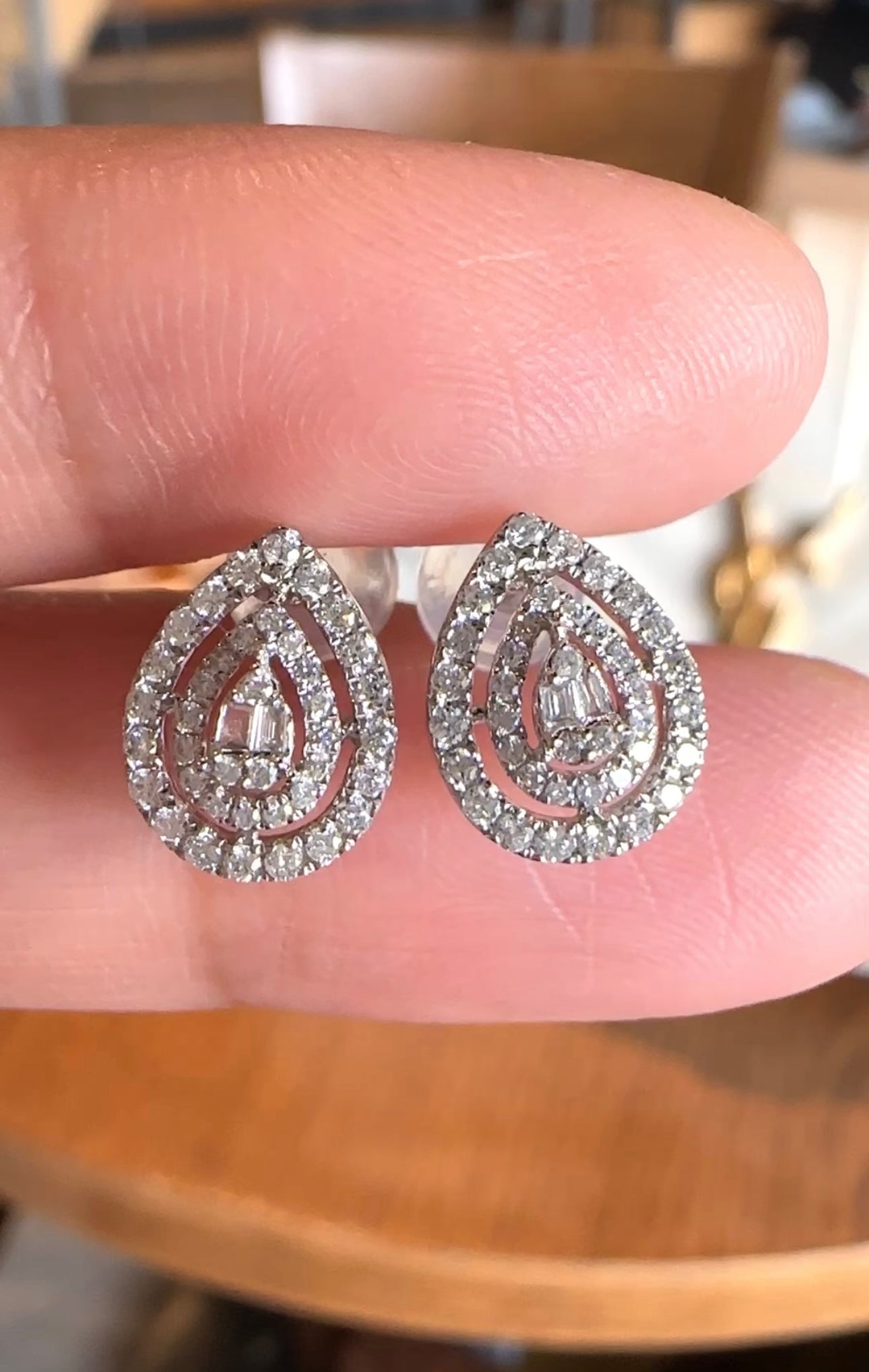 Paris Pear Earrings